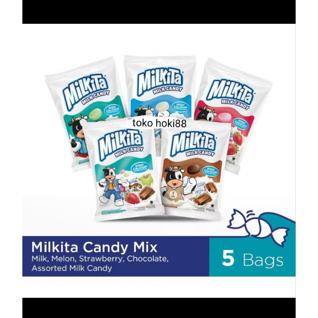 

permen milkita candy bag 1bungkus isi 40pcs rasa mix