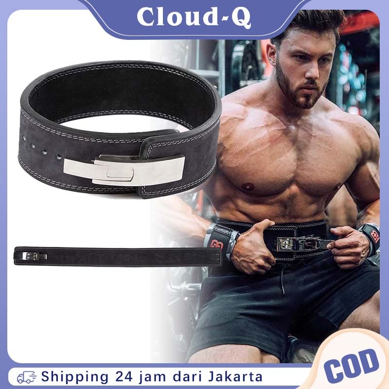 Lever Belt Pelindung Perut Saat Berolahraga / Gesper Gym Penyangga Pinggang / Sabuk Perut Angkat Lev