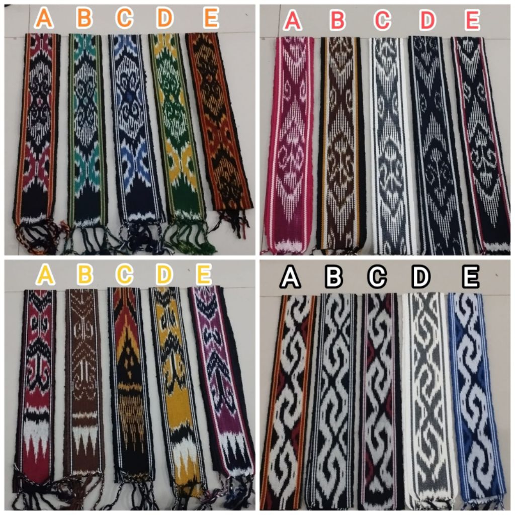 Ikat Kepala Tenun Ikat Etnik Tradisional/Syall Selendang Tenun Etnik Pria Wanita