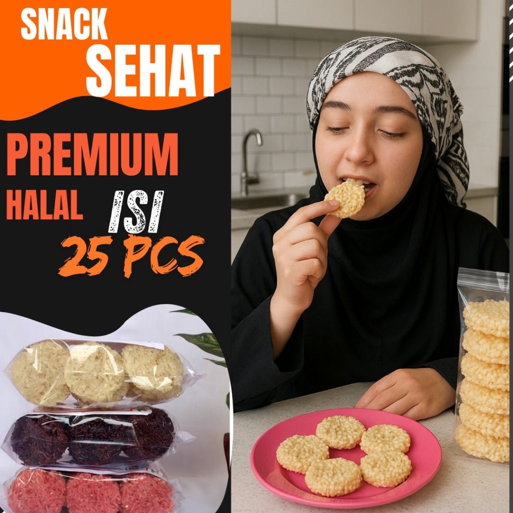 

Snack Jajanan Premium Halal Hajatan | Camilan 1kg Grosir Rangginang Murah Lengkap Enak Gurih Muslim