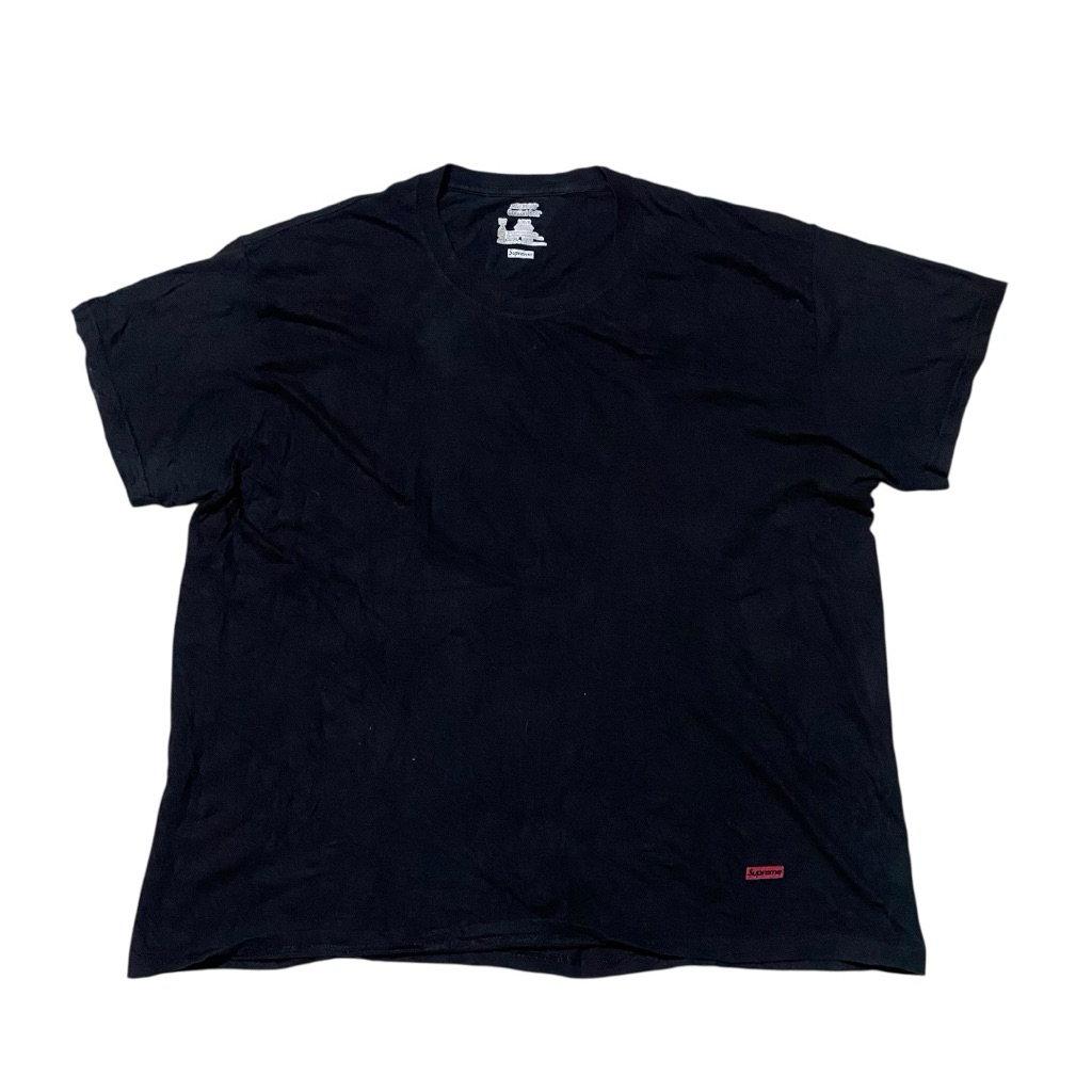 Hanes suprem basic black tee