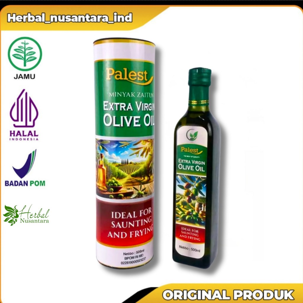 

MINYAK ZAITUN 500 ML PALEST EXTRA VIRGIN OLIVE OIL 500ML | SEHATKAN TUBUH DENGAN KUALITAS TERBAIK