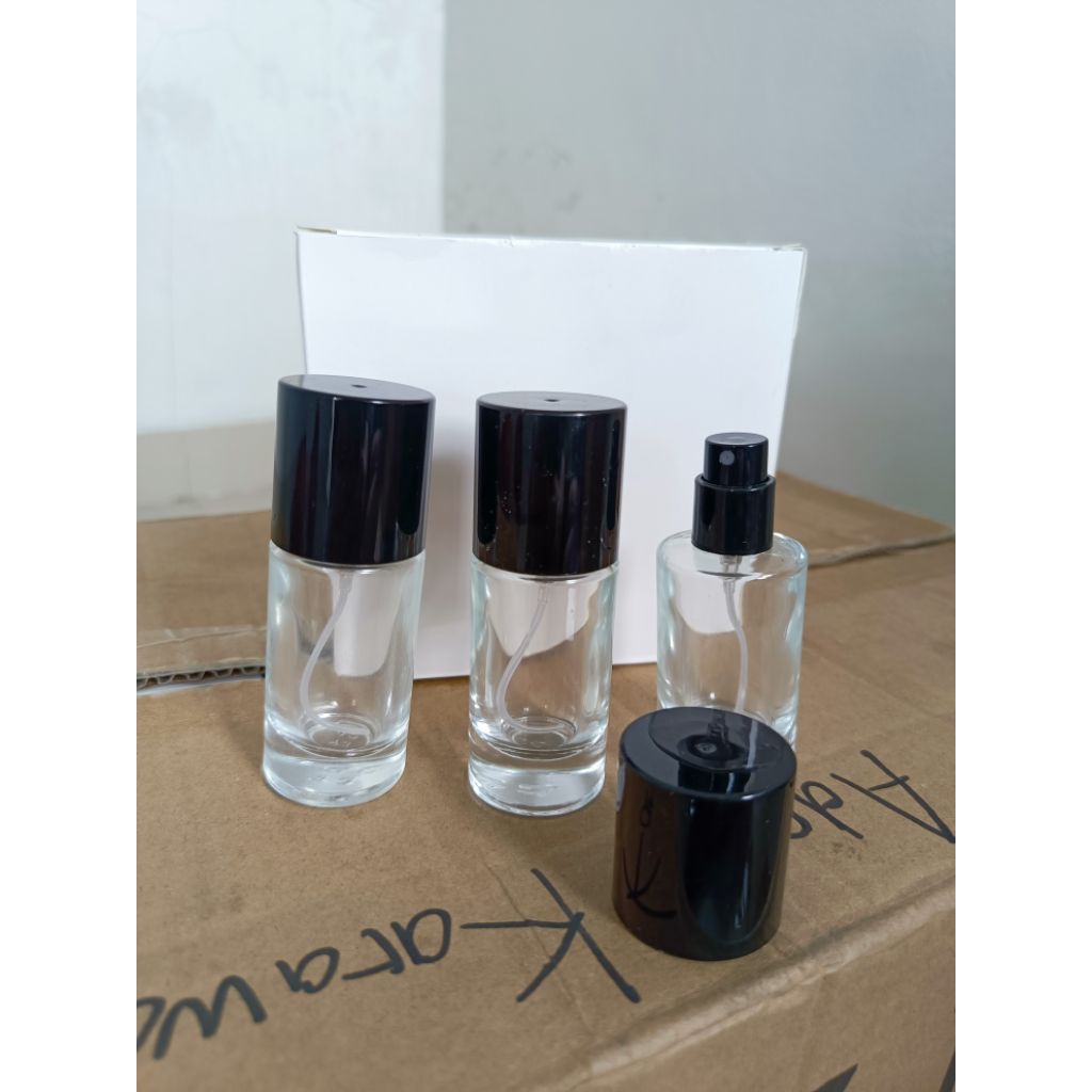 Botol Parfume Kaca Casa Drat 20 ml Tutup Hitam