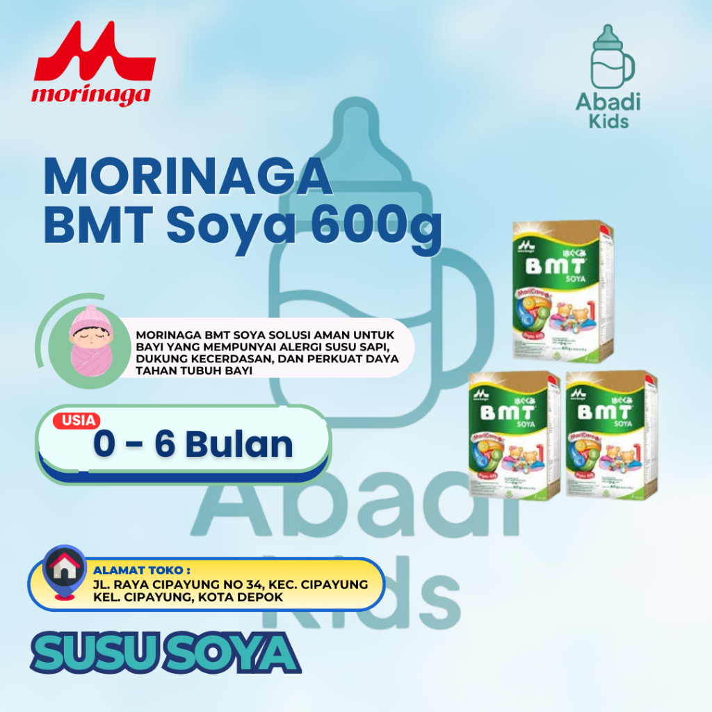 MORINAGA BMT Soya 600g Susu Bayi 0-6 Bulan