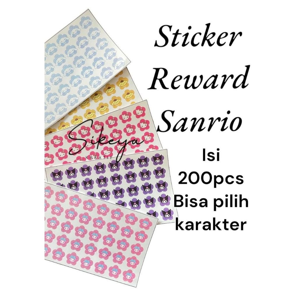 

Sticker Reward Sanrio Isi 200pcs