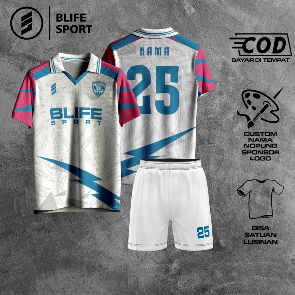 [ COD BISA SATUAN ] JERSEY FUTSAL/BOLA CUSTOM FULL PRINTING