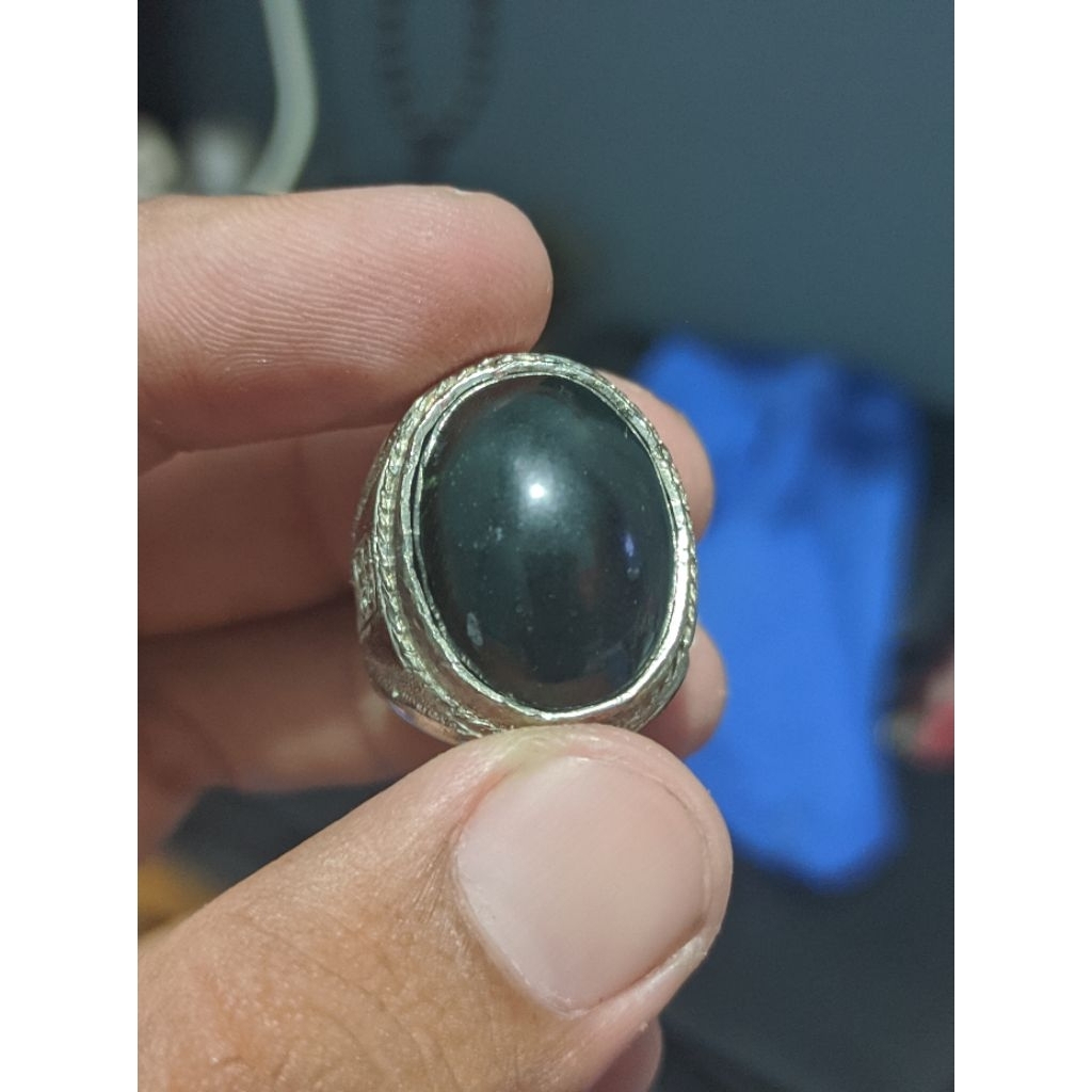 Batu cincin Giok aceh hitam