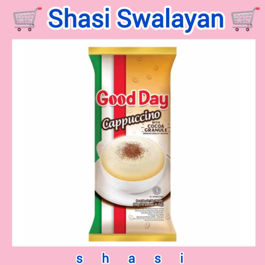 

GOOD DAY Cappuccino 25 gr X 10 Sachet - Coffee Kopi Instan