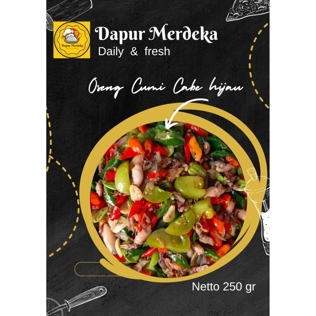 

OSENG CUMI CABE HIJAU 250 GR