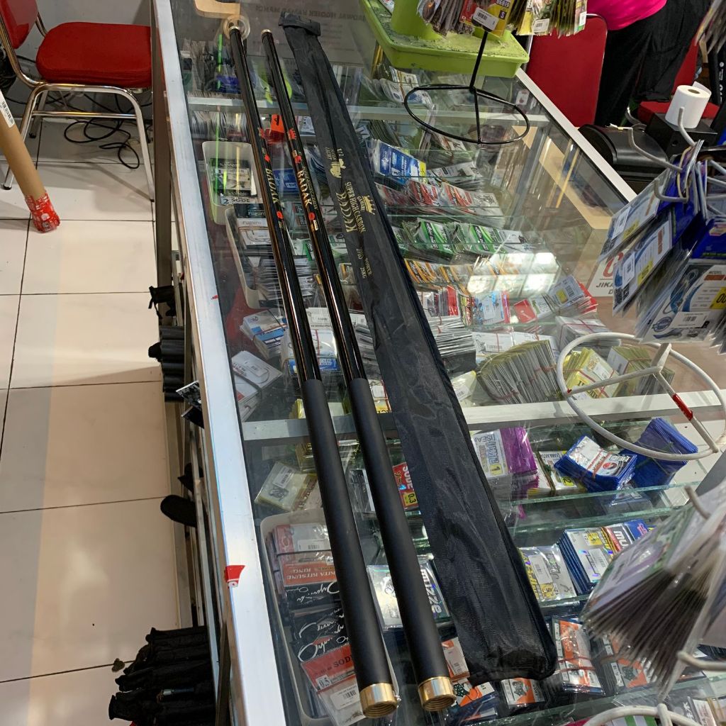 Joran Tegek Gamaru Badak V2 2703 Super High Carbon Power 25kg Action Hard Kaku Joran Tegek Galatama 
