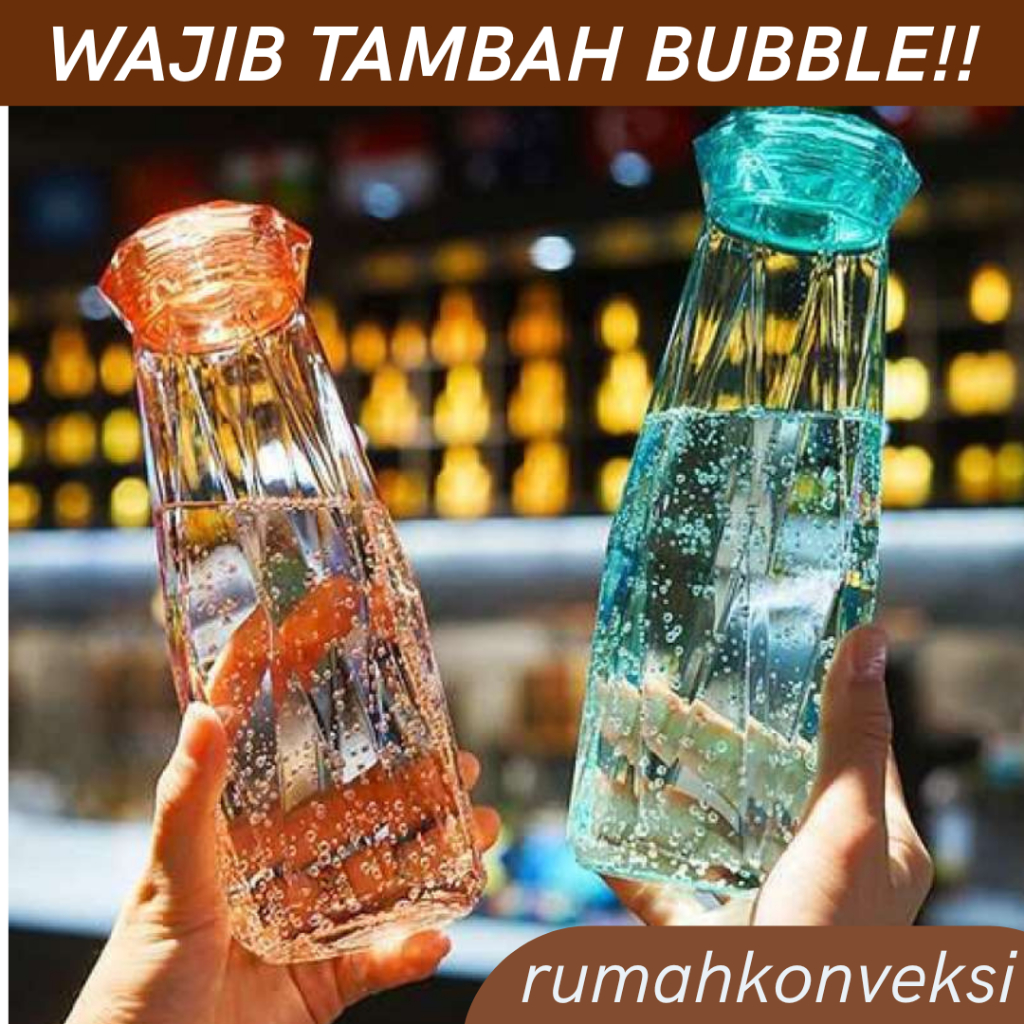 Botol Kaca diamond Botol Kaca Kristal GROSIR RANDOM