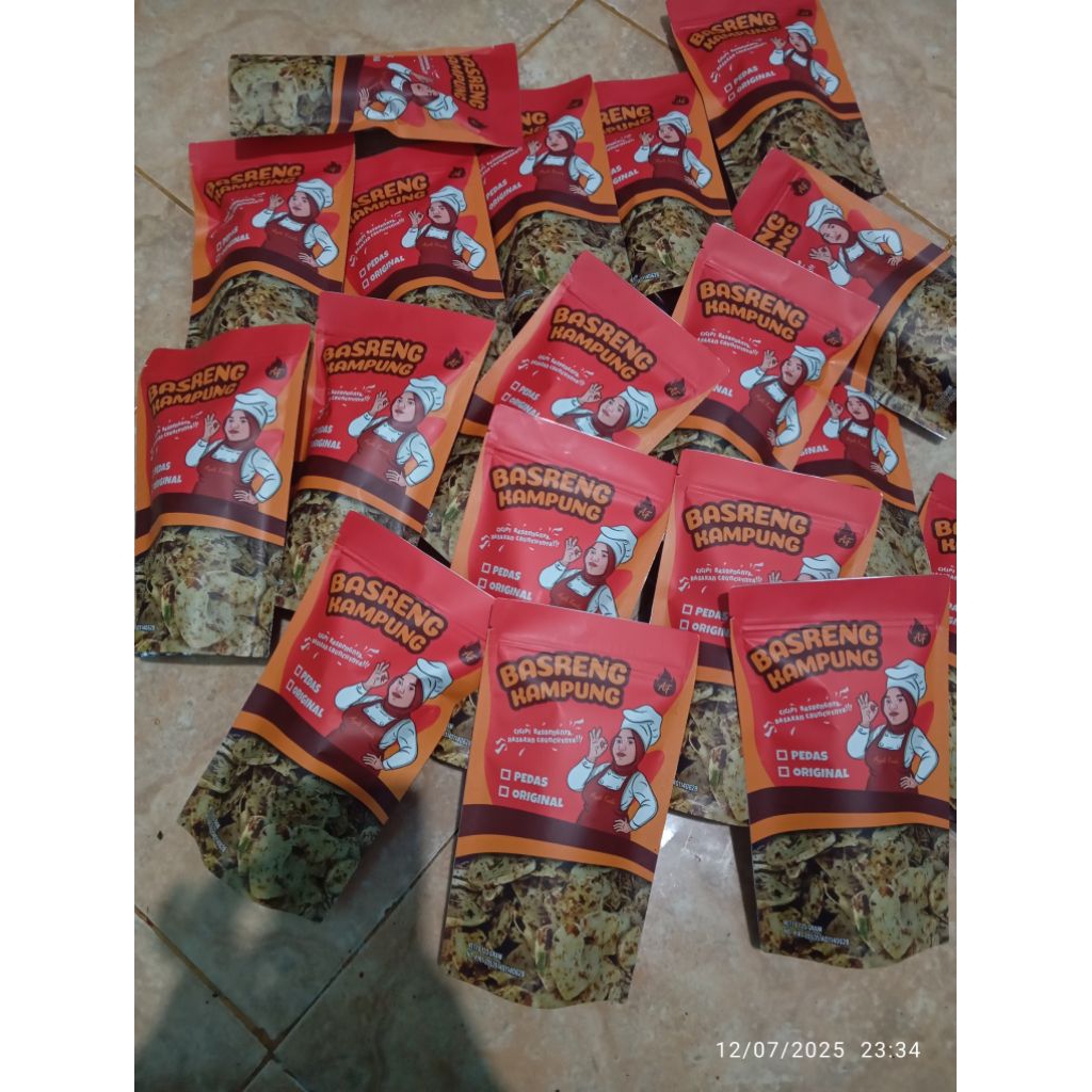 

kripik Basreng kampung pedas 120gram