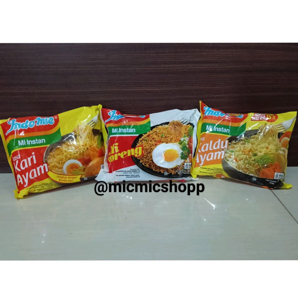 

Indomie Mie Instan Kari Ayam Kaldu Ayam Mie Goreng