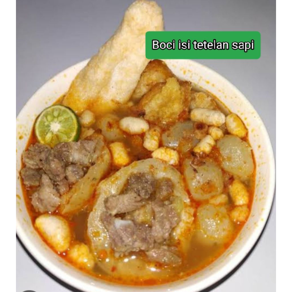 

Boci instan isi tetelan sapi isi 5 Bungkus