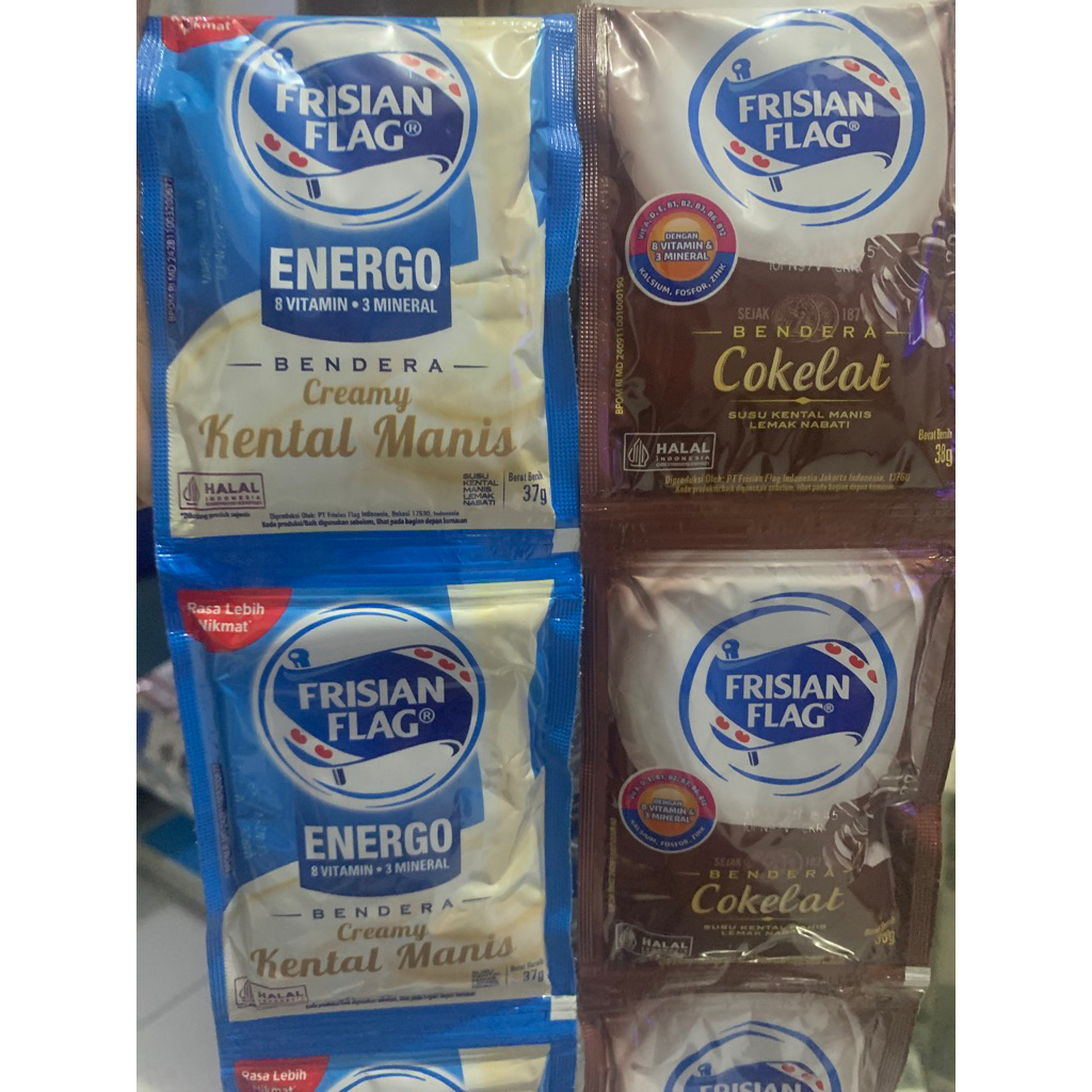 

FRISIAN FLAG KENTAL MANIS (1renceng 6pcs) susu kental manis/susu cap bendera/creamy