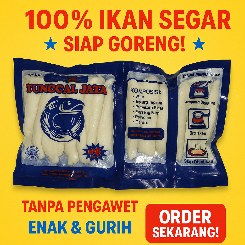 

Otak Otak Tunggal Jaya Paket Usaha – Bisa untuk Catering, Jualan, atau Stok Rumah - Otak Otak Ikan Tunggal Jaya - Frozen Food Delight