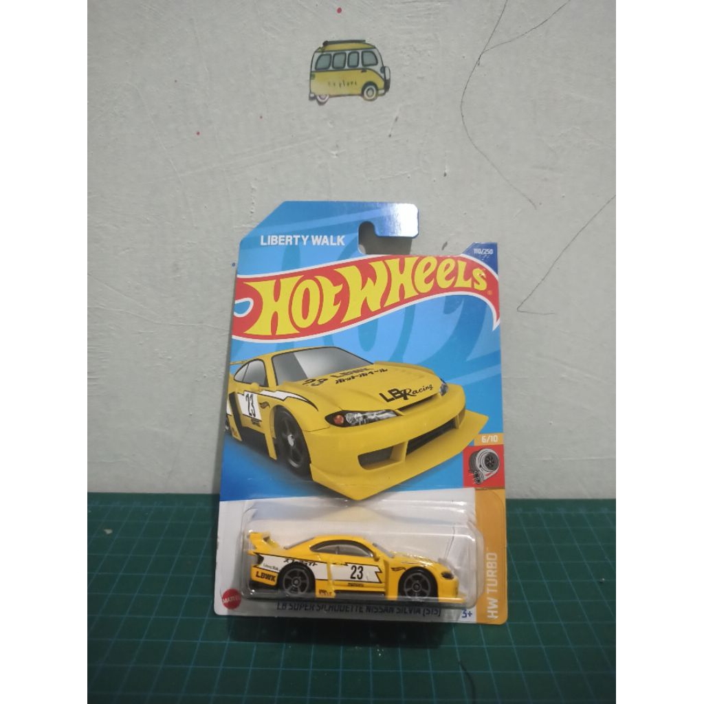 hotwheels lb super silhouette nissan silvia (s15) LBWK yellow