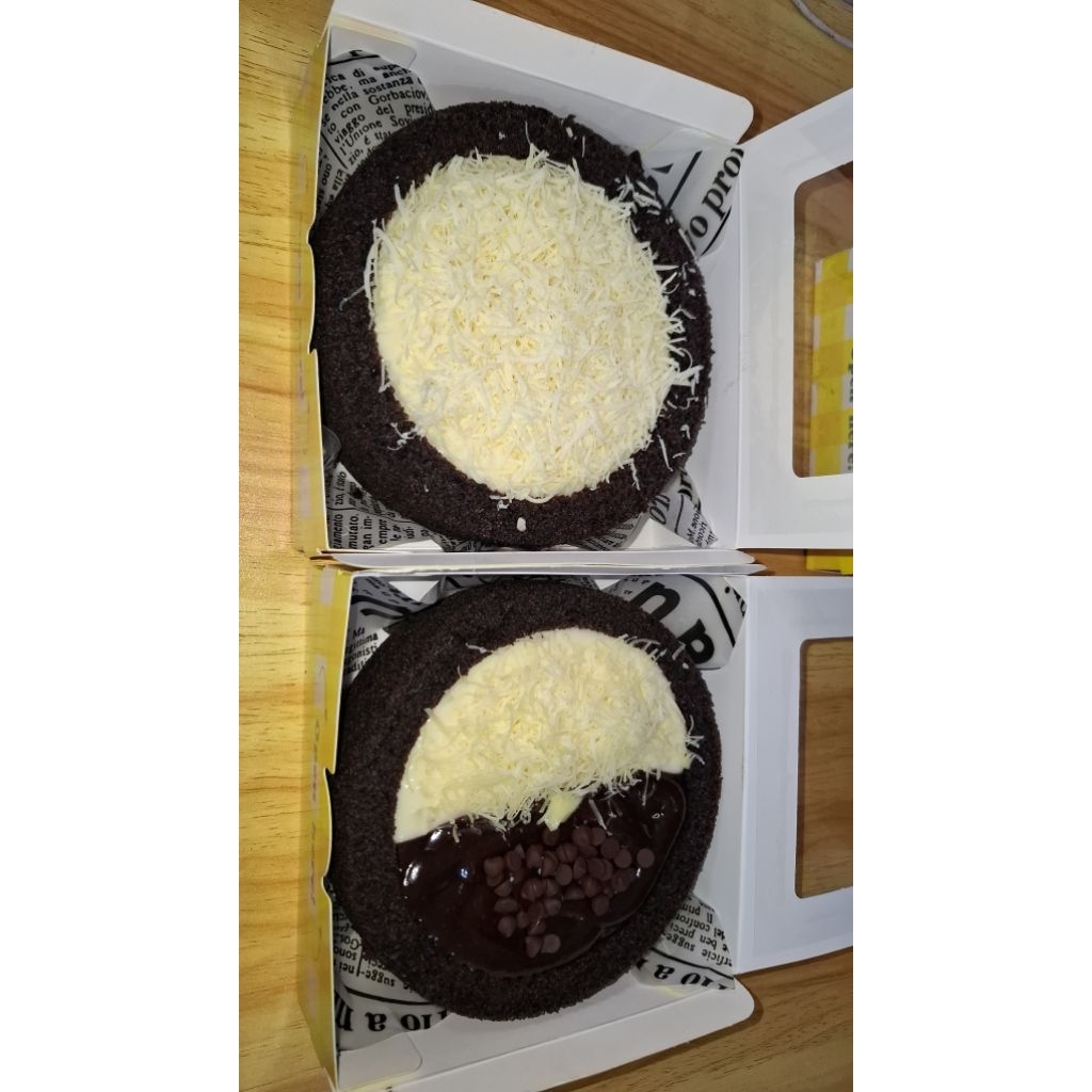 

Bolu ketan hitam bentuk kolam size loyang 14cm