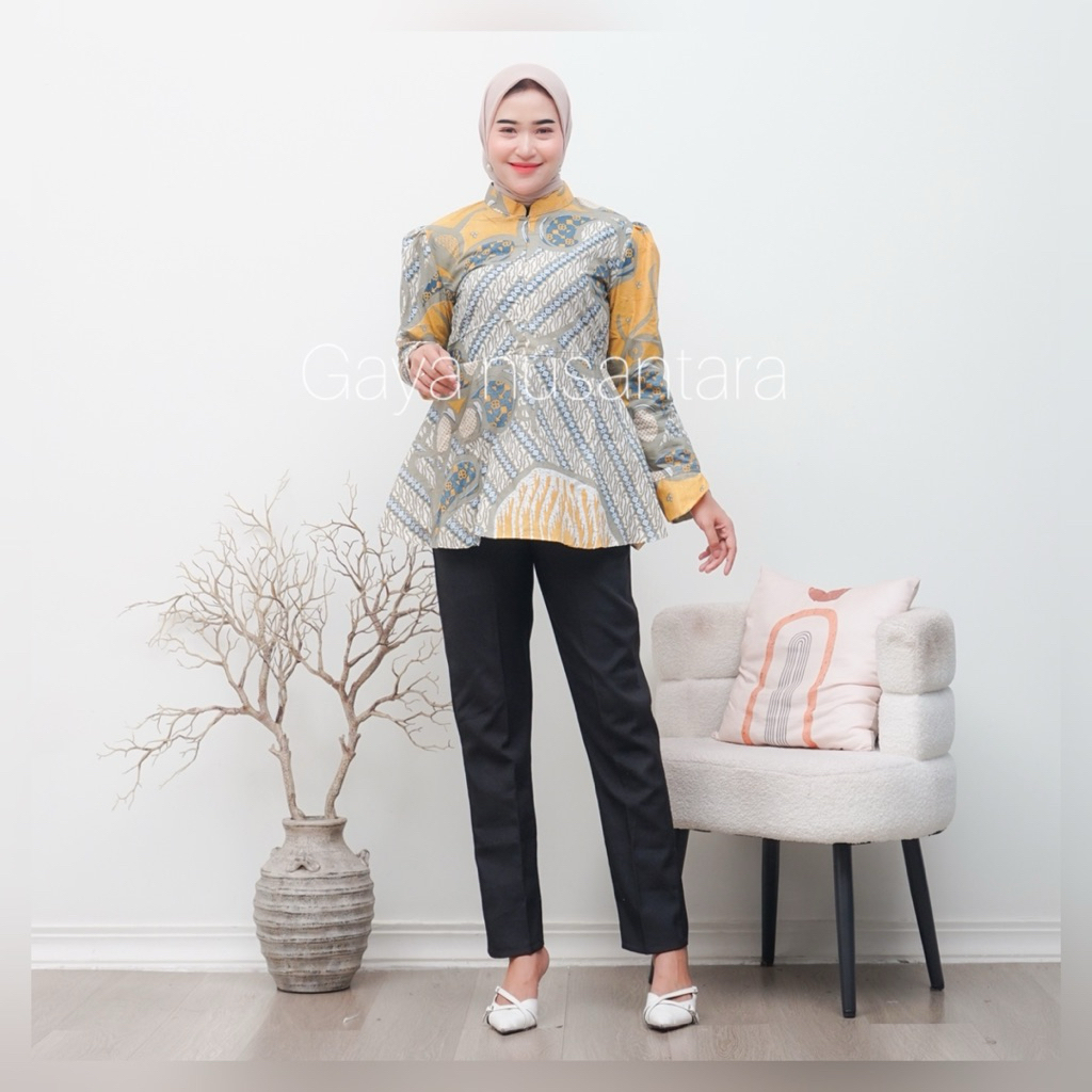 blus batik Belinda - blus batik jumbo - blus batik modern - blus busui