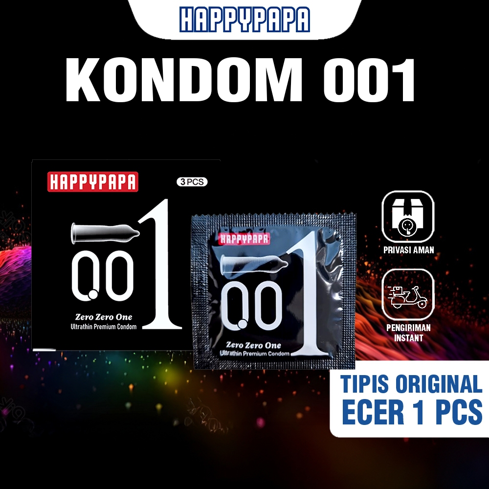 Happypapa Kondom 001 Tipis Original 1 Pcs