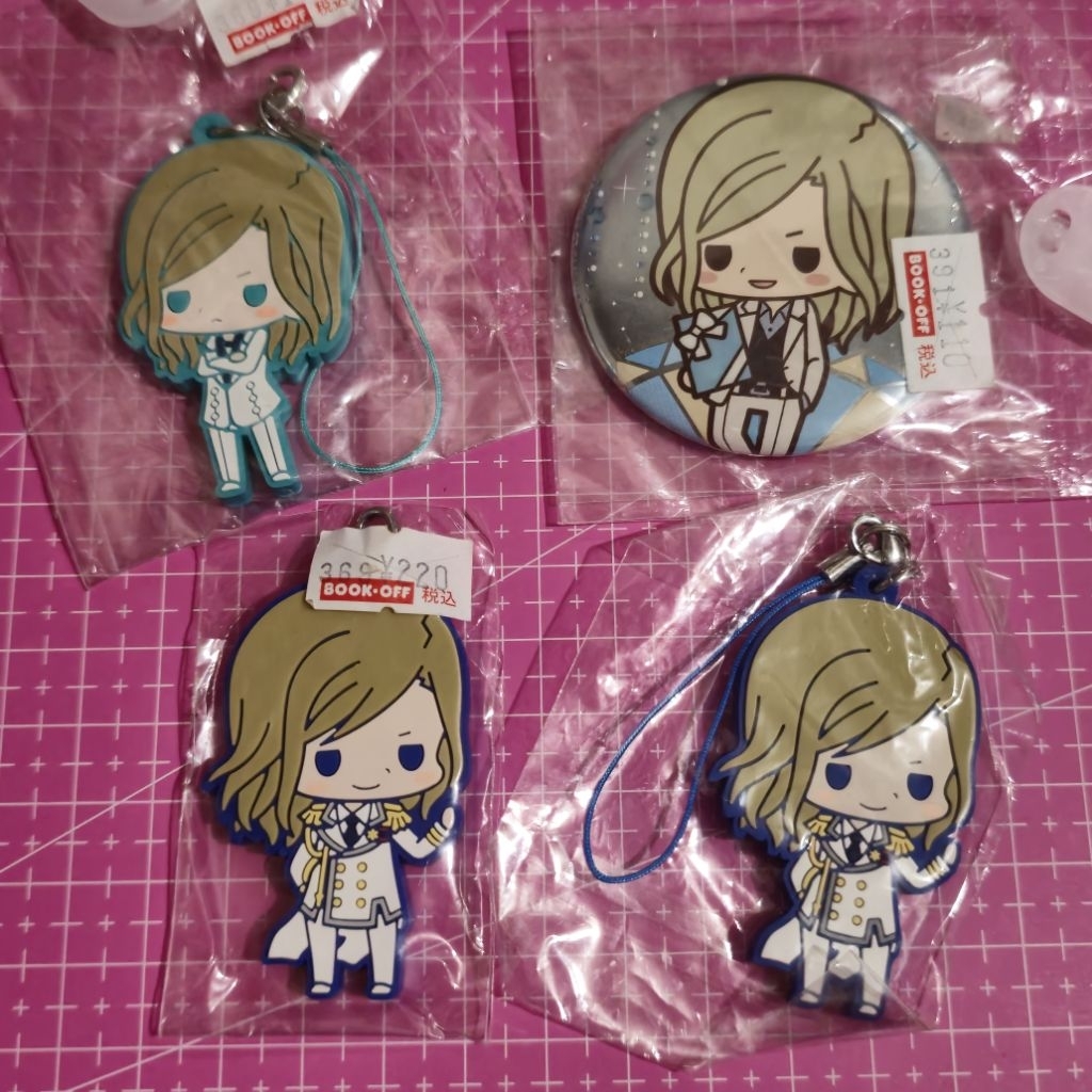 camus ittoki otoya Utapri uta no prince sama keychain gantungan kunci  rubber strap official merchan