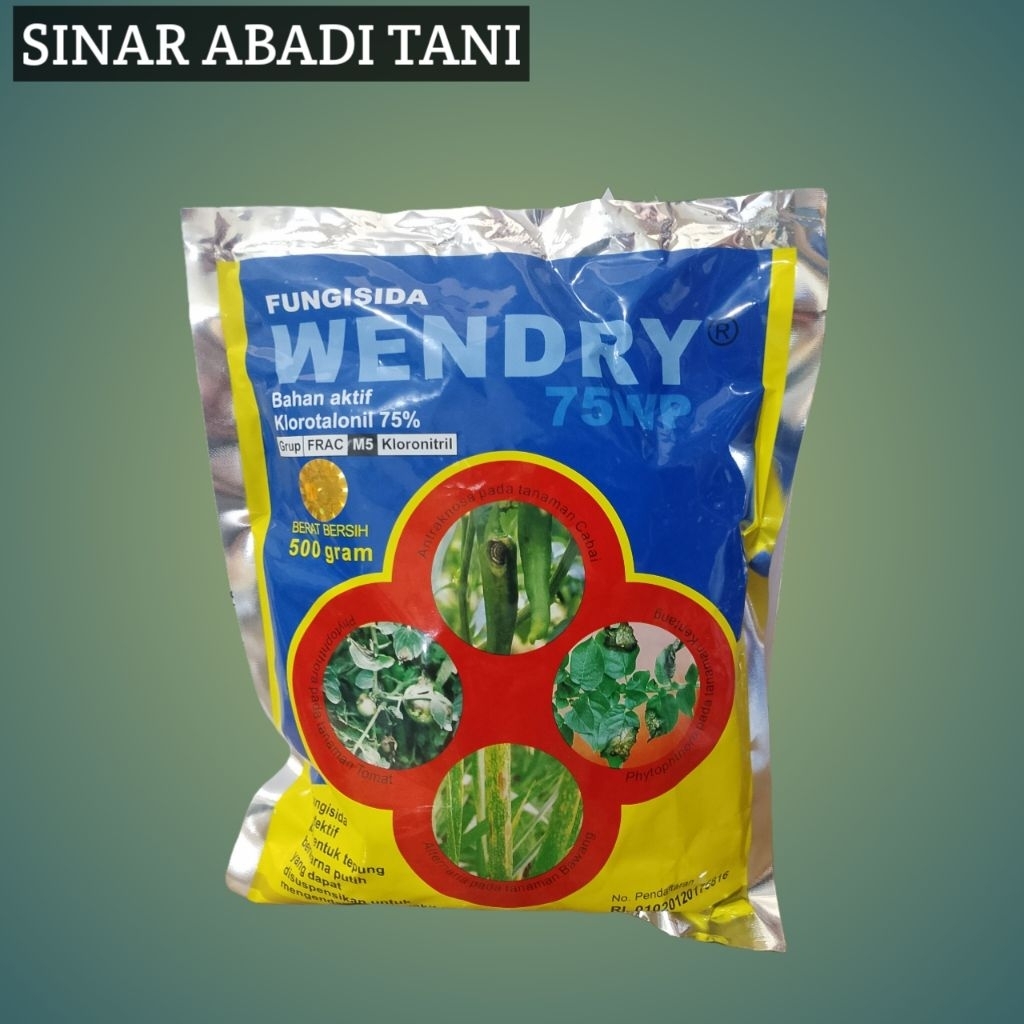 Fungisida WENDRY 75WP Kemasan 500gr