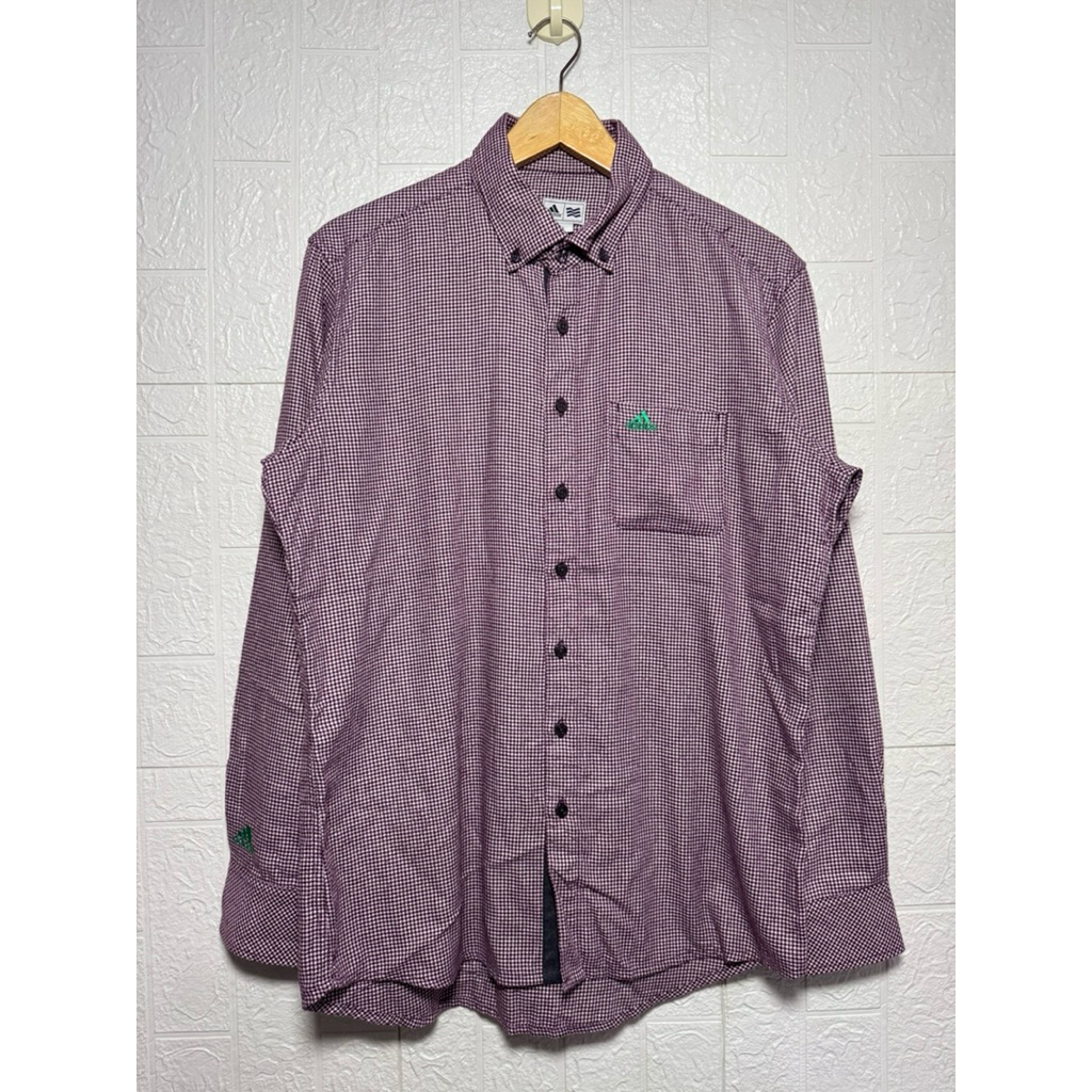 kemeja flanel adidas L