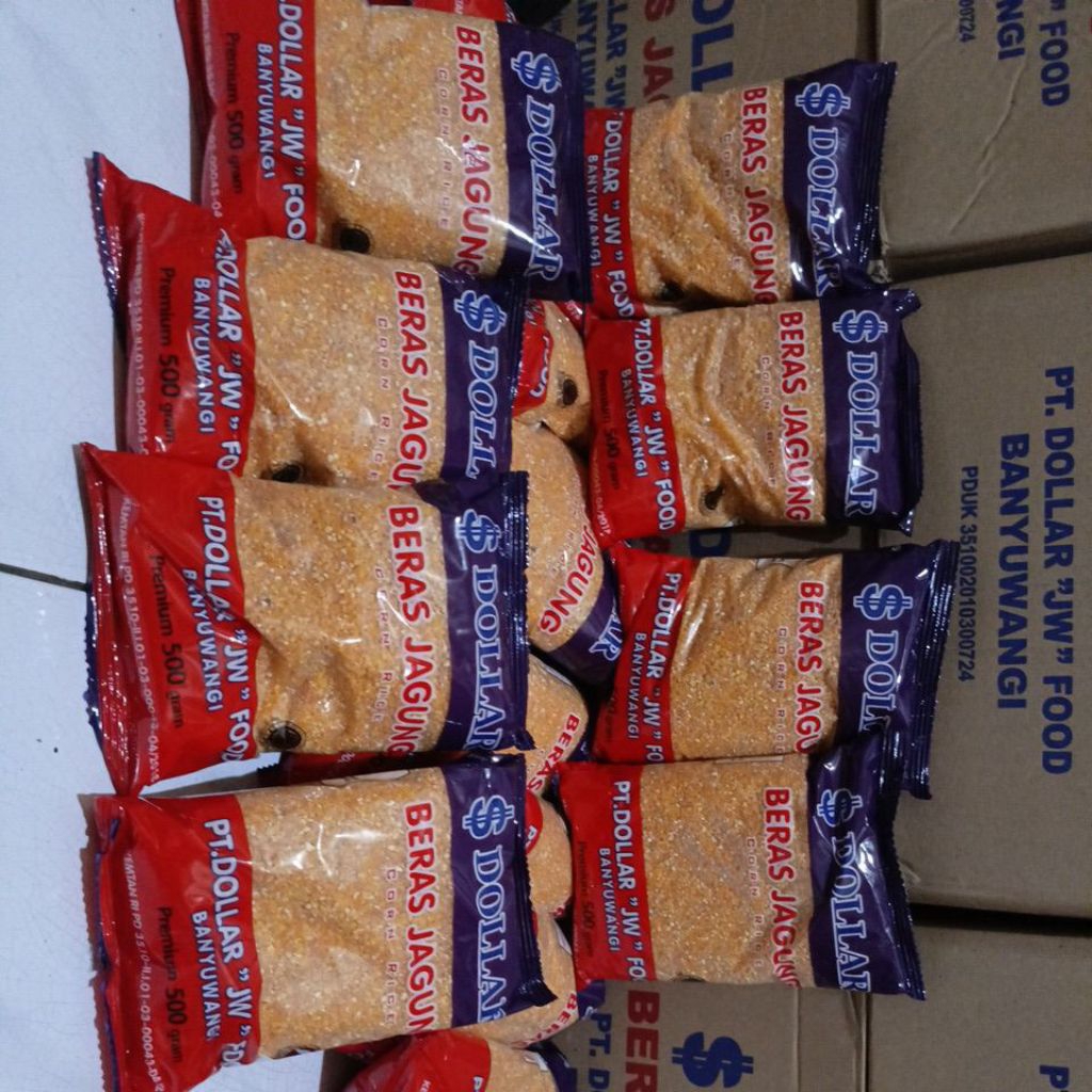 

beras jagung dollar 1 kg 2 pcs