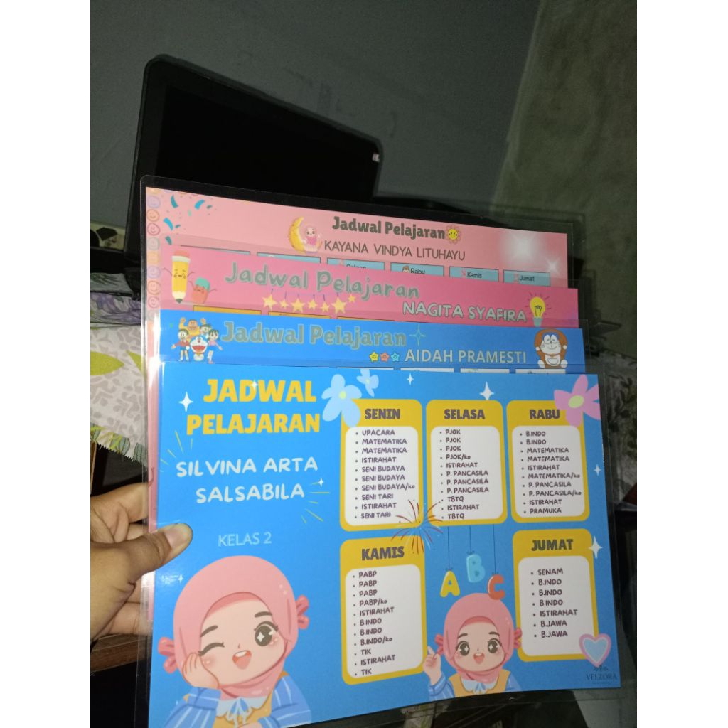 

jadwal pelajaran custom