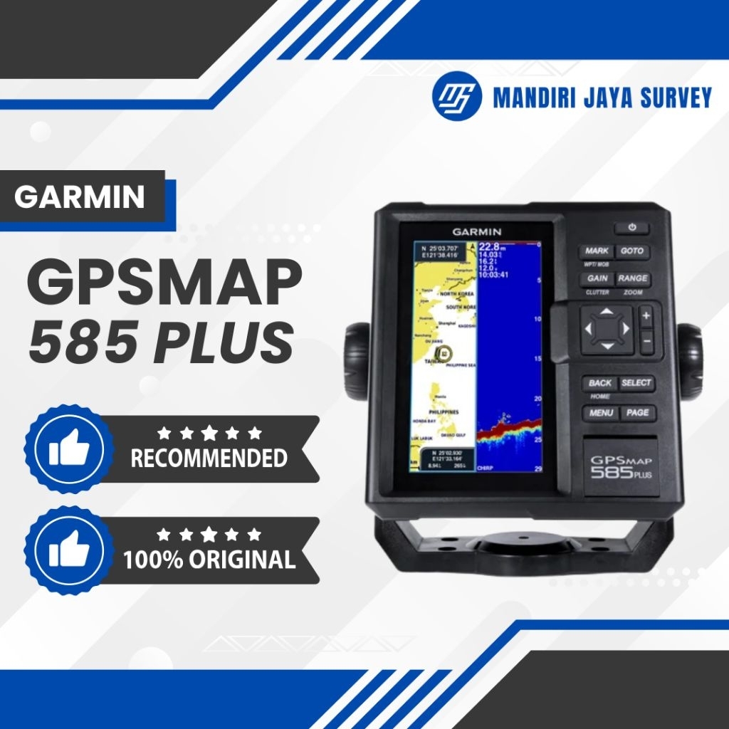 Garmin GPSMAP 585plus Fishfinder Sonar Plotter GPS Kapal Laut Untuk Nelayan Pemancing