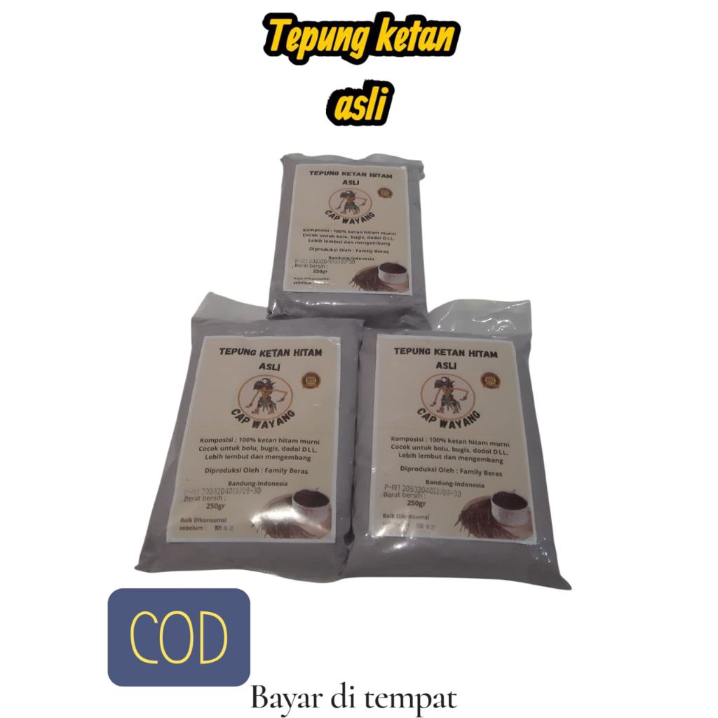 

TEPUNG KETAN HITAM UKURAN 250GRAM