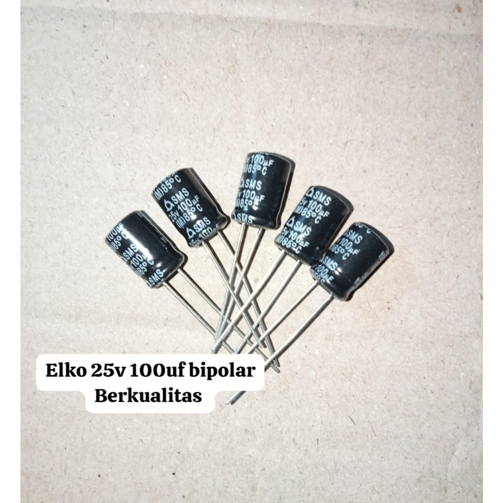 Elko 25v 100uf BIPOLAR Berkualitas Original