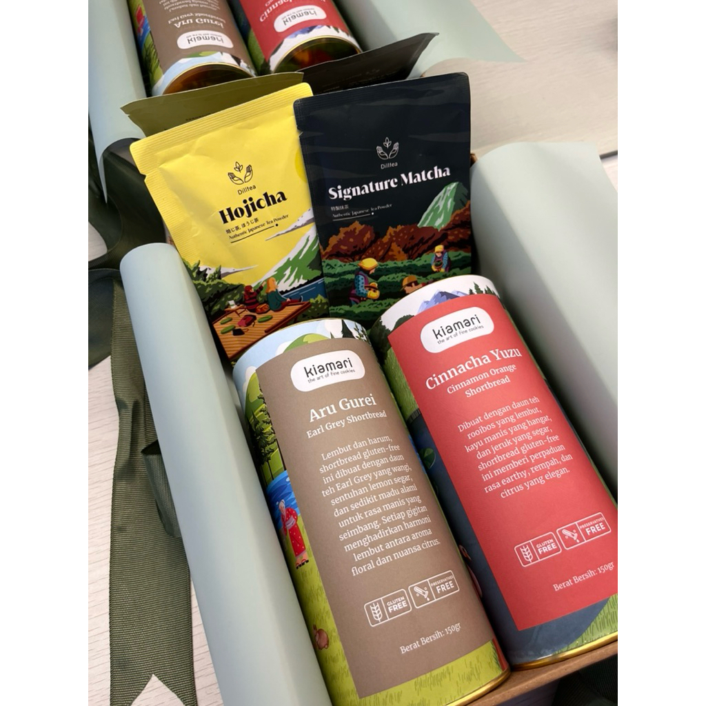 

FUREAI DUO - Paket Hadiah/Gift/Hampers 2 Cookies dan 2 Sachet Teh