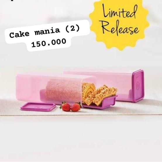 

Tupperware - Cake Mania (2 pcs) - Promo Cuci Gudang hanya Rp. 150.000,-