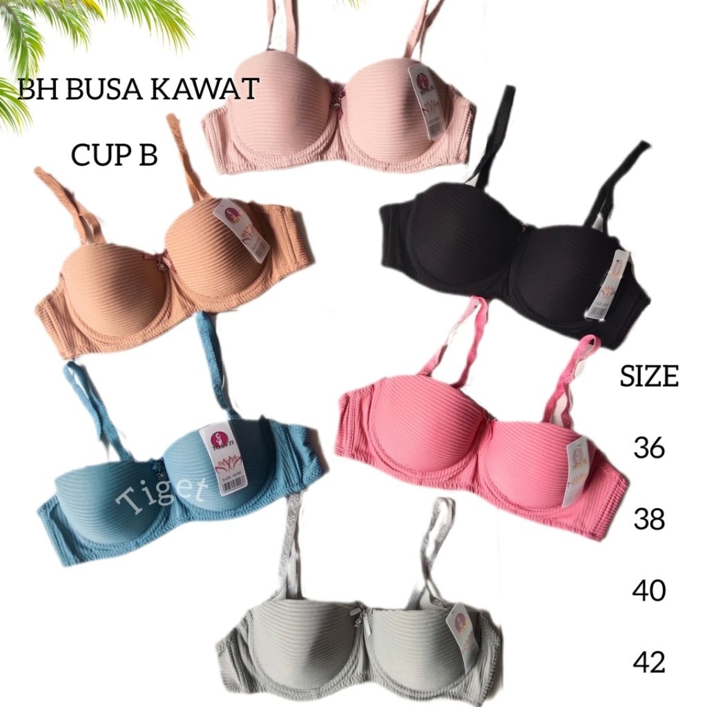 1 PCS Bh Bra Busa Kawat 292 Toyazi Cup B Wanita Remaja Dewasa Ukuran 36 38 40 42 Murah Berkualitas