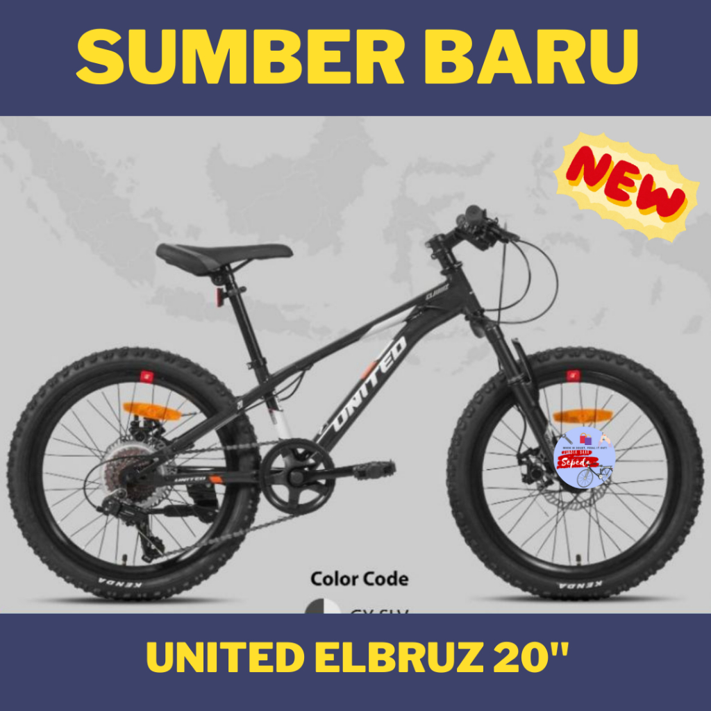 SEPEDA GUNUNG ANAK MTB 20 UNITED ELBRUZ / SEPEDA GUNUNG ANAK UNITED