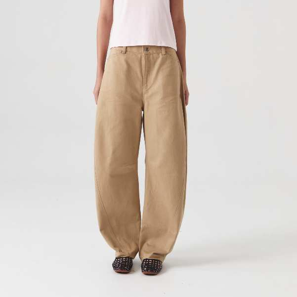 NASL by Nagita Slavina CHÉRI SURGE Barrel Pants Khaki