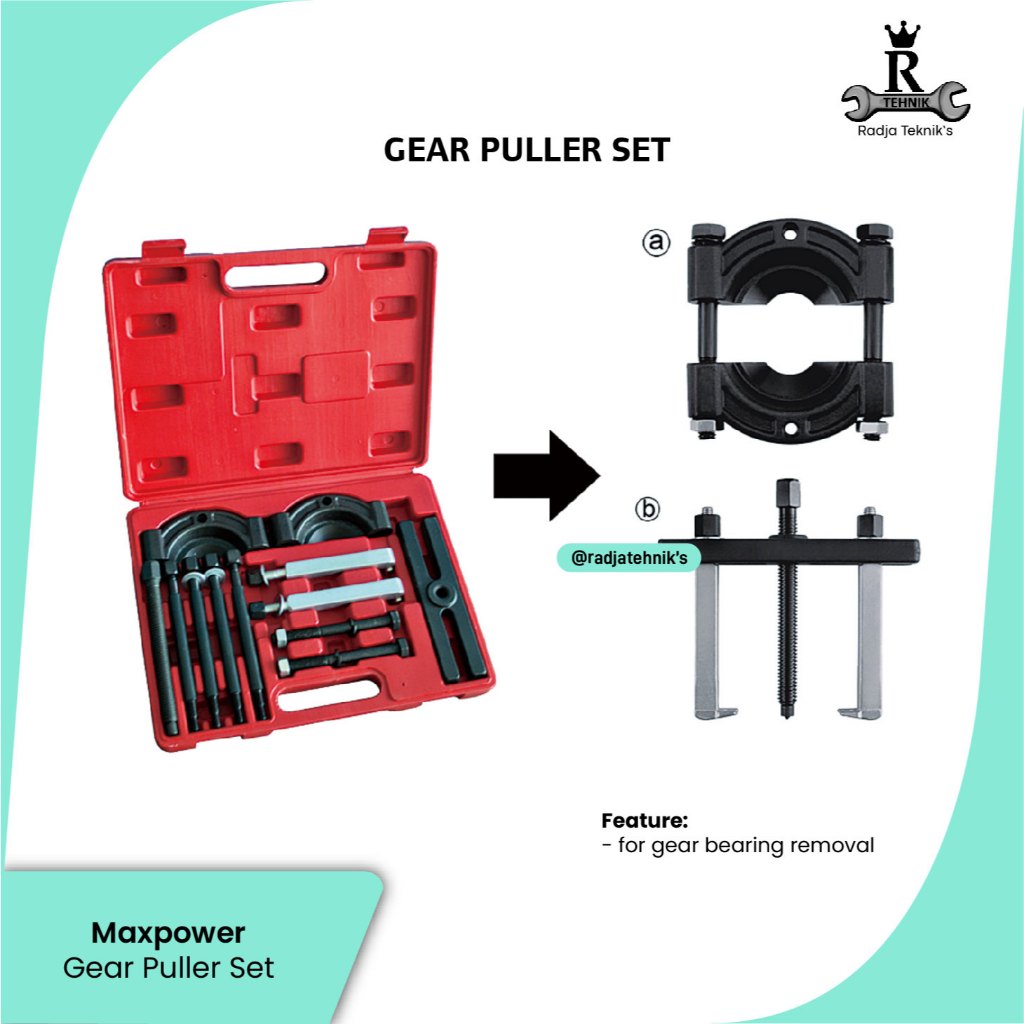 MAXPOWER Gear Puller  Gear Puller Set Bearing Separator  Bearing Separator And Puller Set  Hand Tool