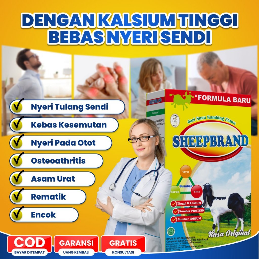 

Paket 4 Box SHEEPBRAND KALSIUM / Sheepbrand