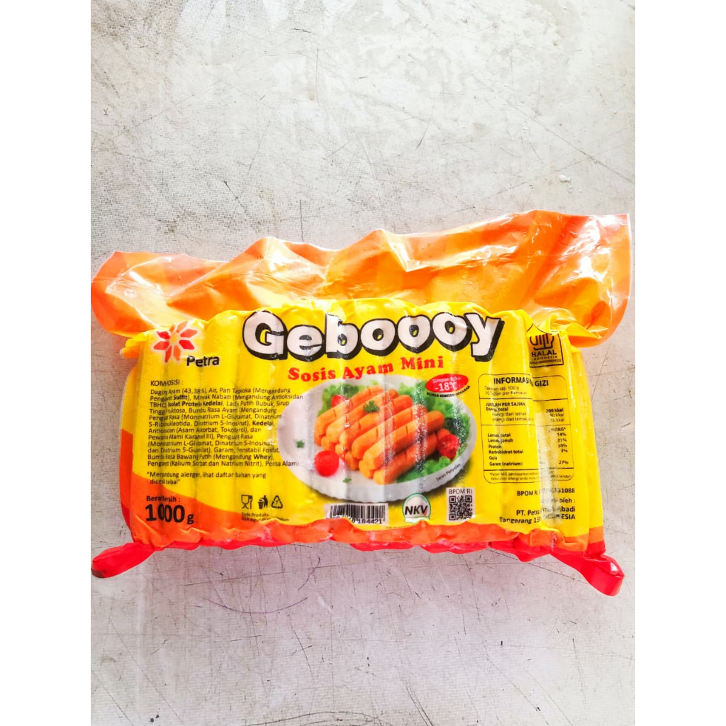 

Geboooy Sosis Ayam Mini 1kg