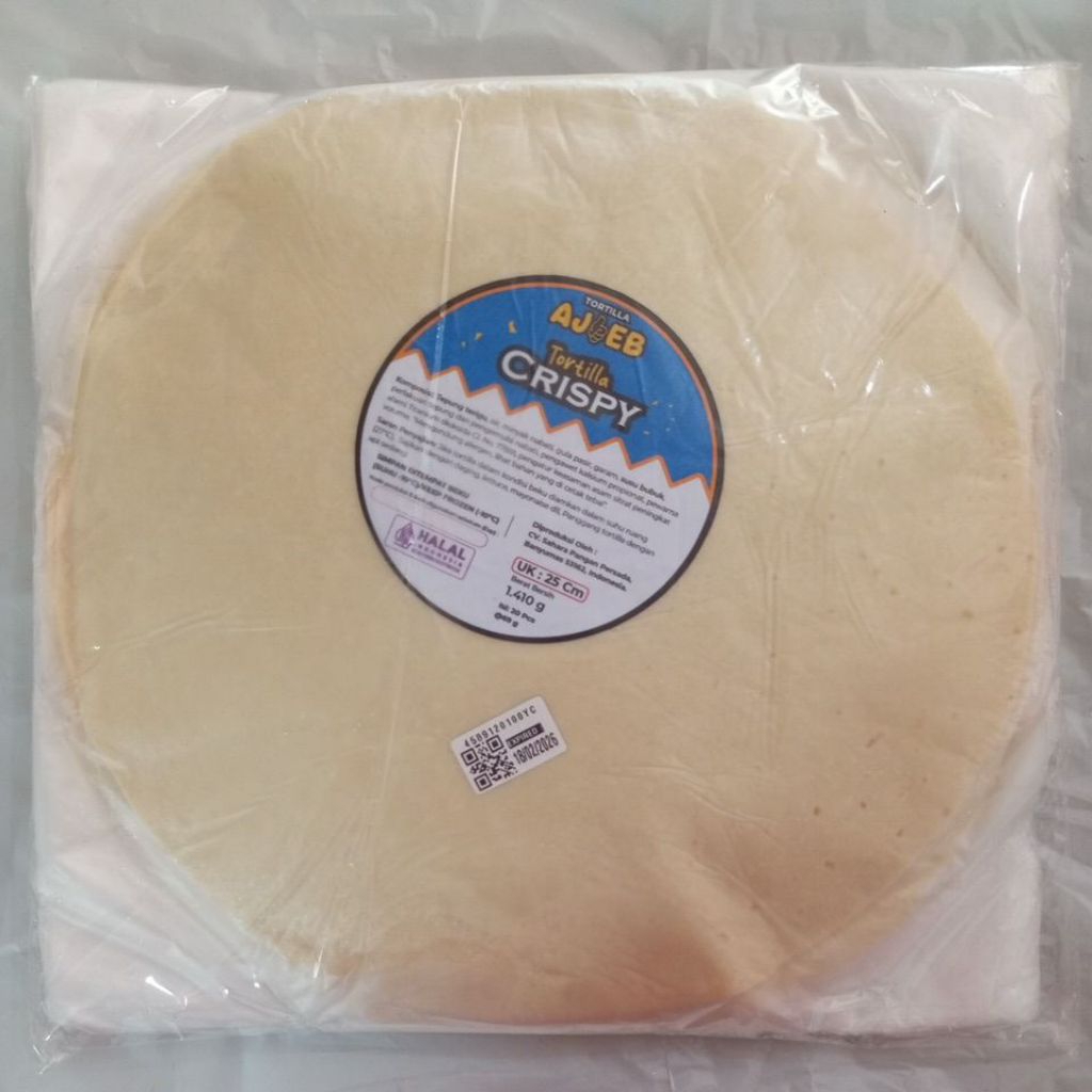 

25cm AJIEB Tortilla Besar , Kulit Kebab