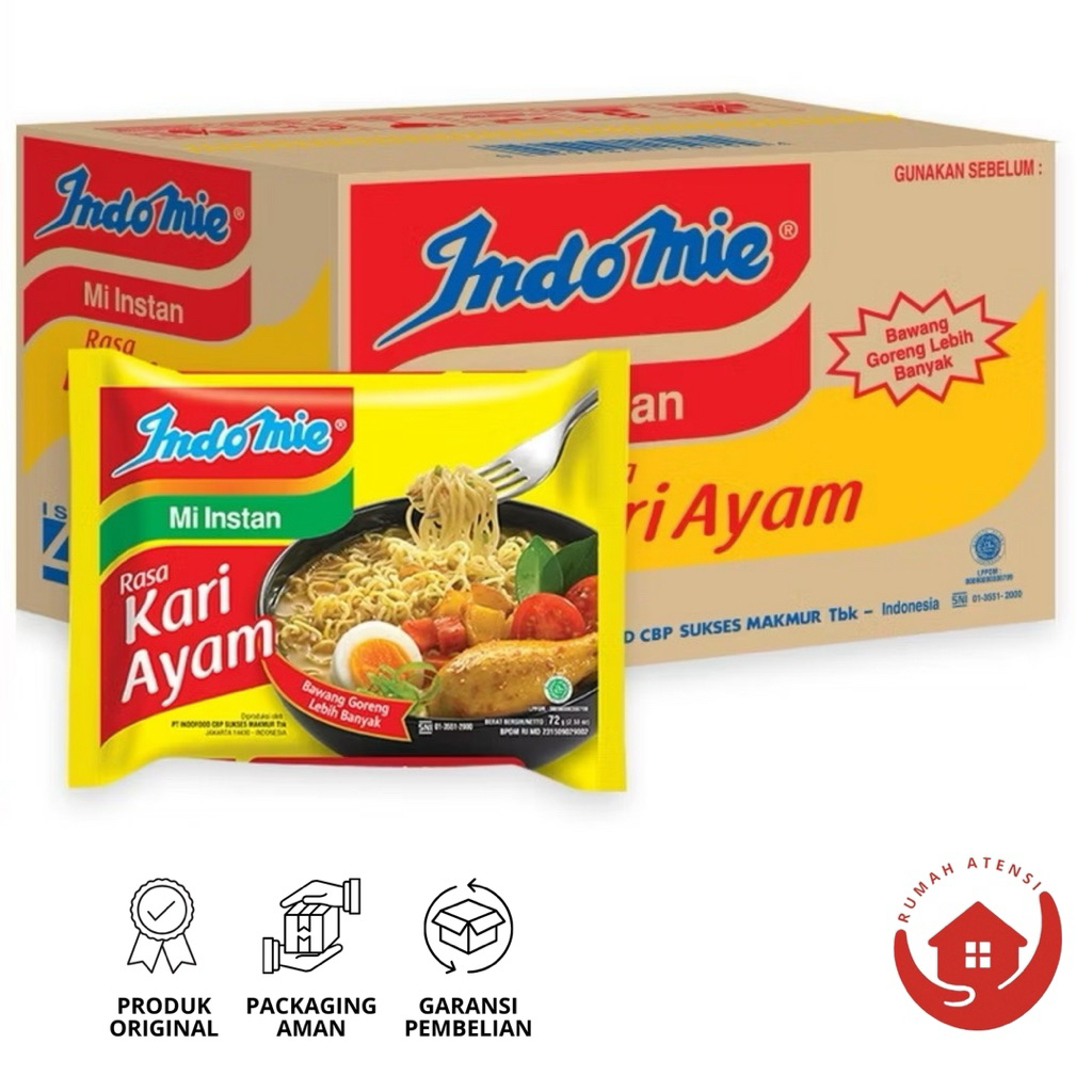 

Indomie - Mi Instan Kuah Rasa Kari Ayam
