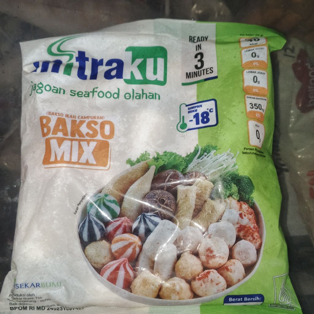 Mitraku bakso olahan  ikan mix