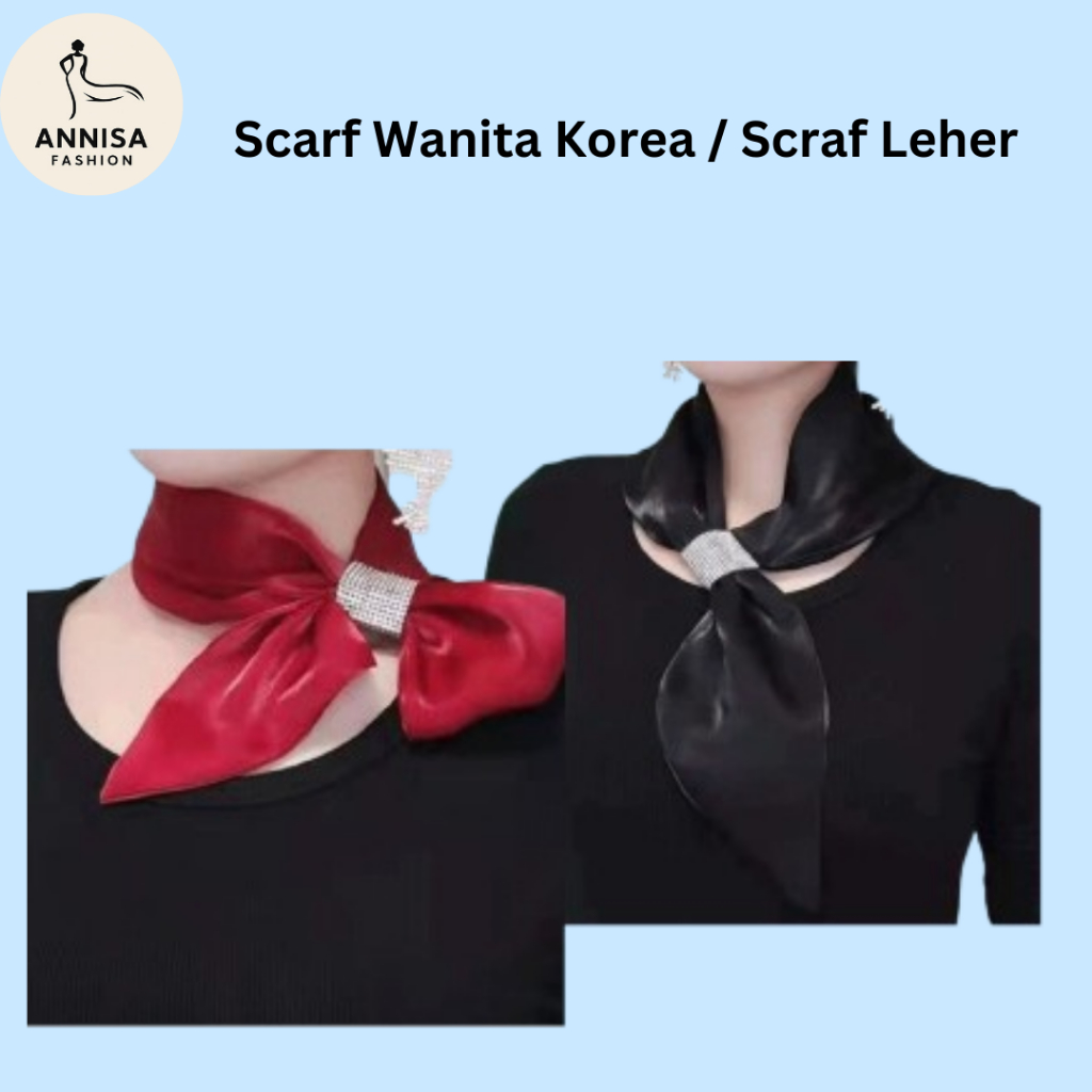 Scarf Wanita Korea / Scraf Leher / Syal Wanita / Scarf Syal Leher Bandana/ Ikat Rambut Scraf Leher P