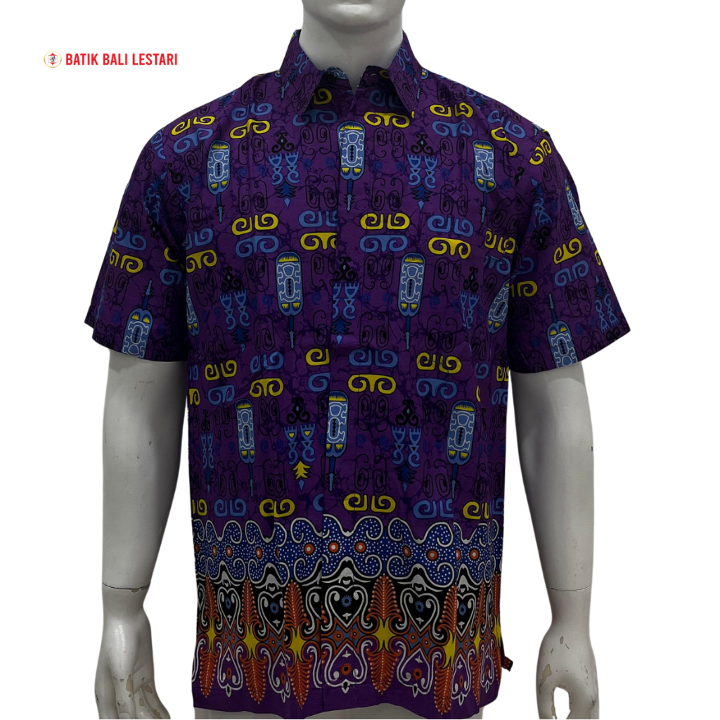 (SALE) Batik Bali Lestari Kemeja Pria Lengan Pendek