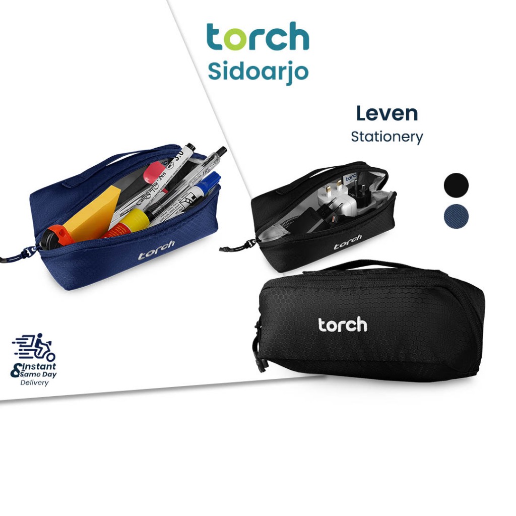 

TORCH Leven Pouch Travel Make Up Alat Tulis Tempat Pensil Anti Noda