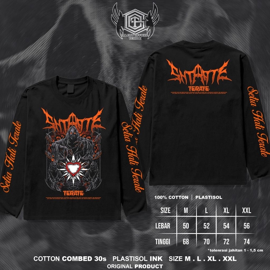 Kaos psht motif metal keren dan simpel