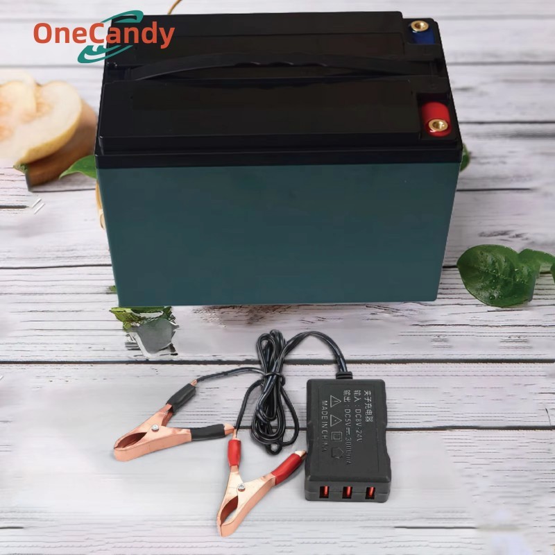 Charger DC HP Ke Aki Motor Charger Cas Aki Motor HP USB 3 Port Universal Charger Aki Accu Motor Dan 