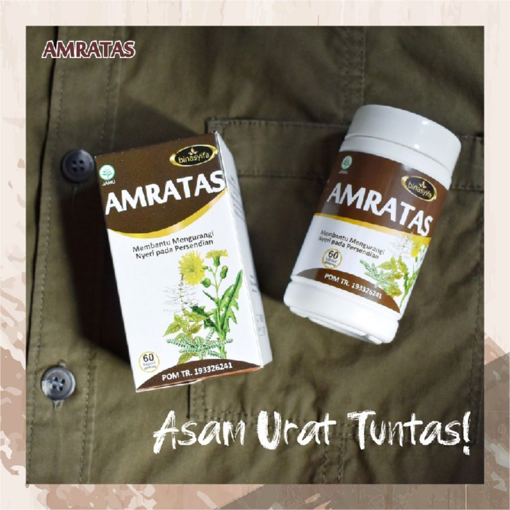 AMRATAS obat asam urat rematik pegal linu mengatasi nyeri sendi