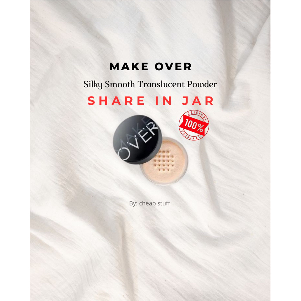 Bedak Tabur Make Over Share In Jar 100% Original